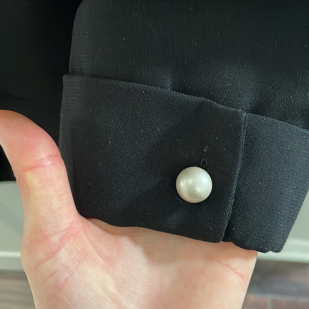 Zara Basic Black Open Front Blazer - image 4